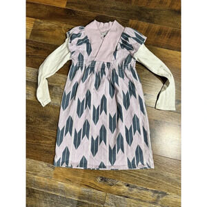 Tea Collection Abstract Print Dress 86 EUC Multicolor Combo